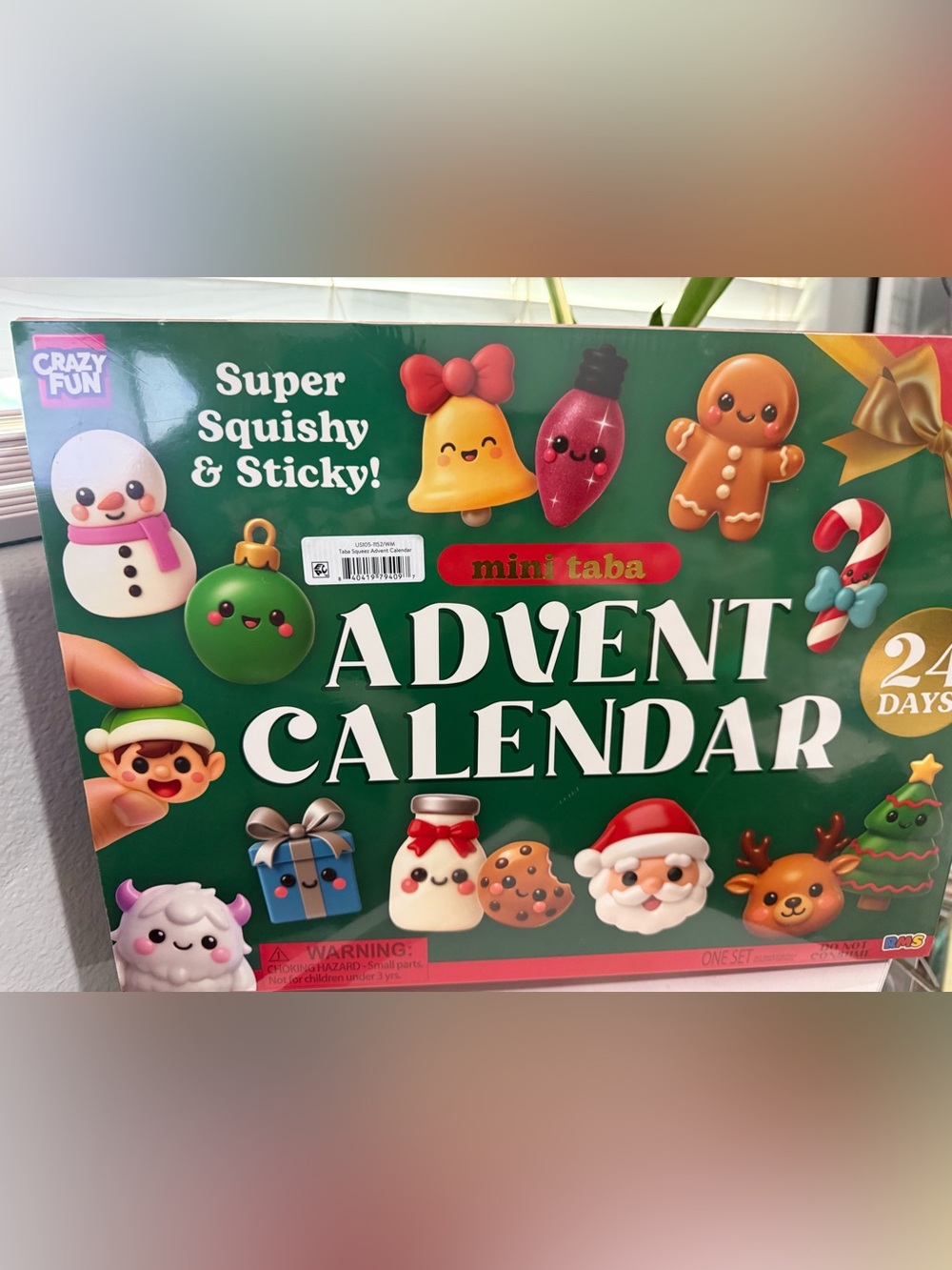 RMS- Crazy Fun Mini Taba Christmas Advent Calendar Squishy Set